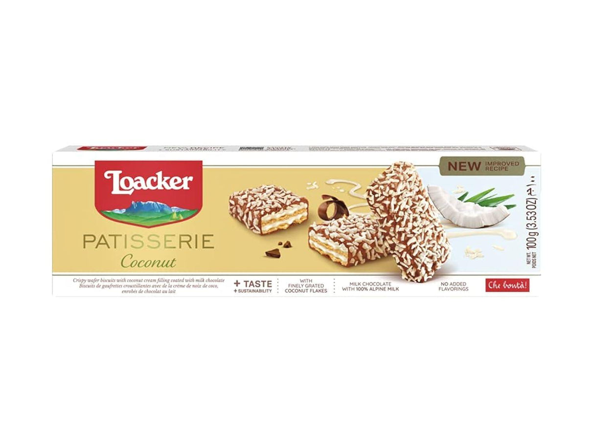 Loacker Coconut and Chocolate Covered Wafers - Mighty Depot