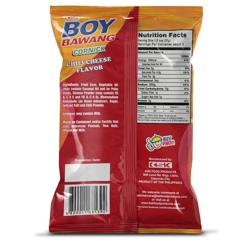Boy Bawang Cornick Crispy Tasty & Gluten-Free Corn Nuts Snacks 3 Packs - Mighty Depot