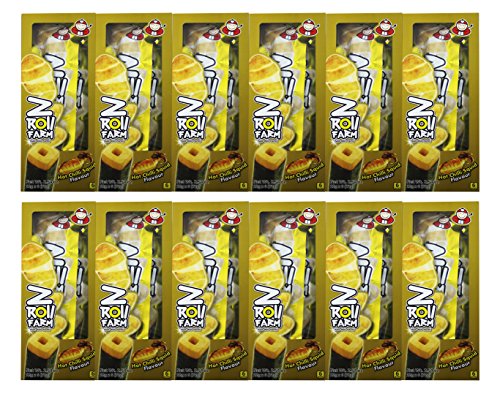 Taokenoi Z Roll Farm Potato Stick Wrapped in Seaweed (6 packets) 2.54 oz x 12 boxes (Hot Chilli Squid) - Mighty Depot