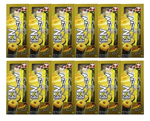 Taokenoi Z Roll Farm Potato Stick Wrapped in Seaweed (6 packets) 2.54 oz x 12 boxes (Hot Chilli Squid) - Mighty Depot