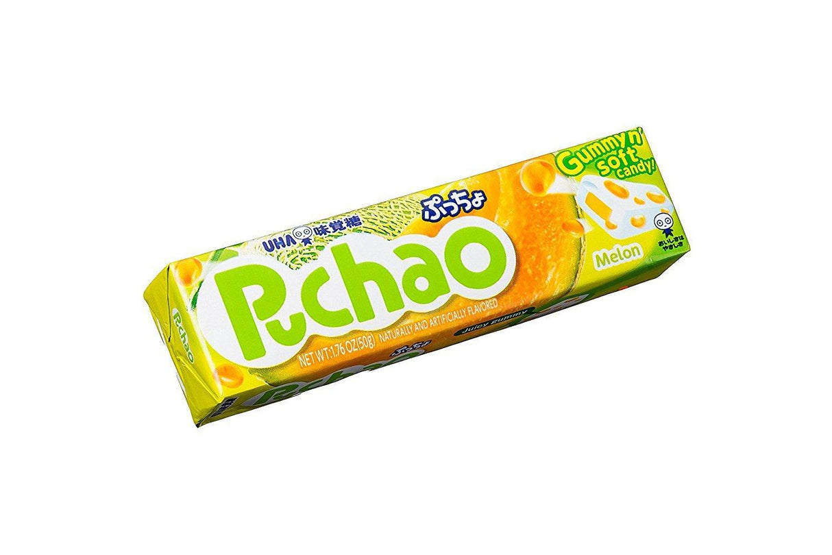 UHA Mikakuto Puchao Candy, Melon Flavor 6 bars - Mighty Depot
