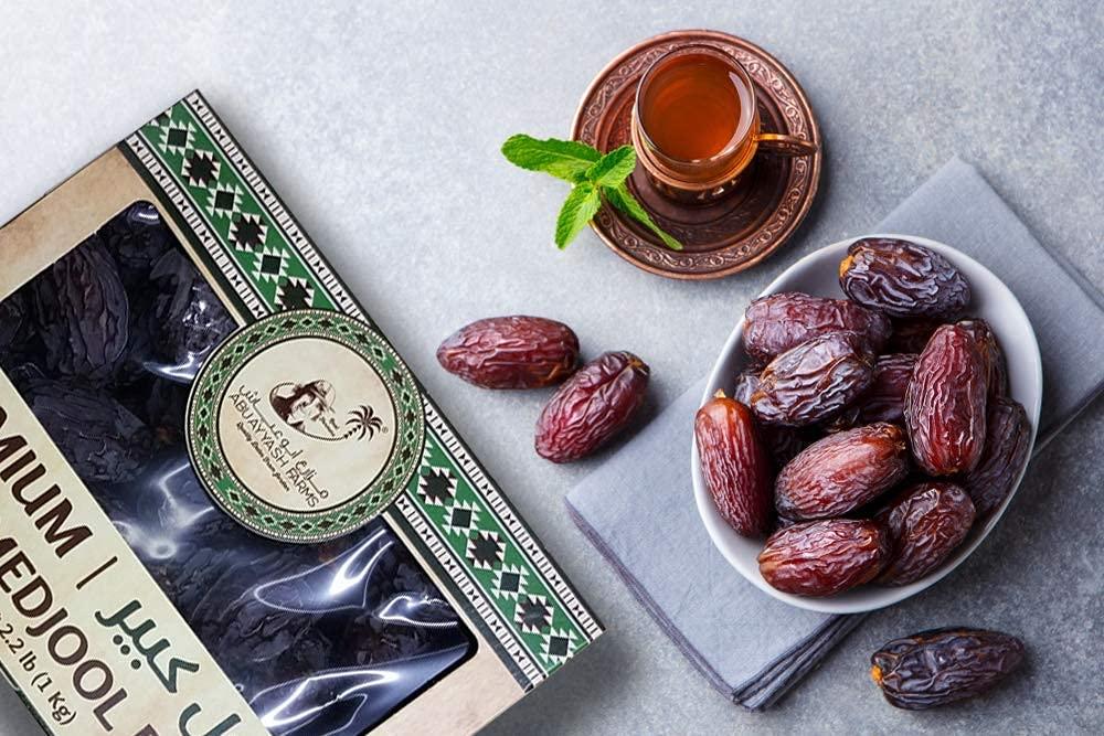 Medjool Dates || Abuayyash Farms || Fresh Dates from Jordan || 2BOX || Medium Medjool Dates (1LB (453g)) || Large Medjool Dates (2.2LB (1kg)) - Mighty Depot