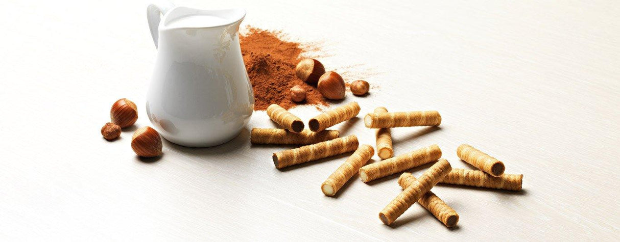 Gastone Lago Party Variety Wafers Cream Filling 8.82 oz, 250g (Pack of 2) (Dulce de Leche / Cappucino, 2-Pack) - Mighty Depot