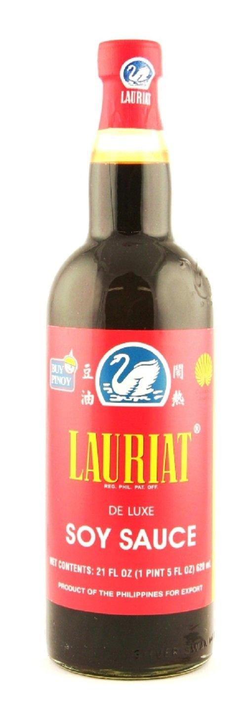Lauriat De Luxe Soy Sauce, 34 Ounce (Pack of 12) - Mighty Depot