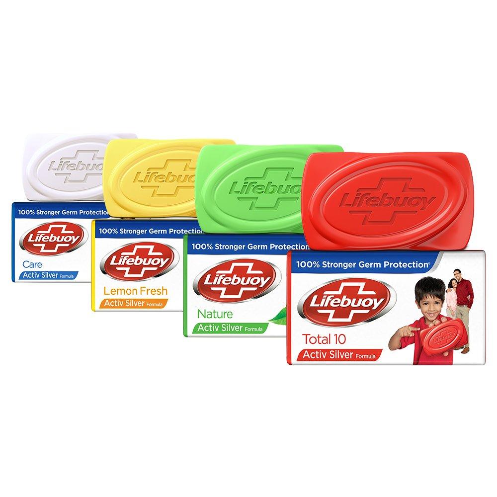 Lifebuoy care soap 125g - 125g X 12 Bars - Mighty Depot