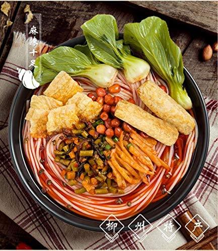 GUANGXI LIUZHOU SPECIALTY LUO BA WANG Brand Instant Rice Noodle - Sichuan Spicy Soup Base Flavor - 正宗柳州螺霸王螺蛳粉麻辣味 (1 Pack) - Mighty Depot