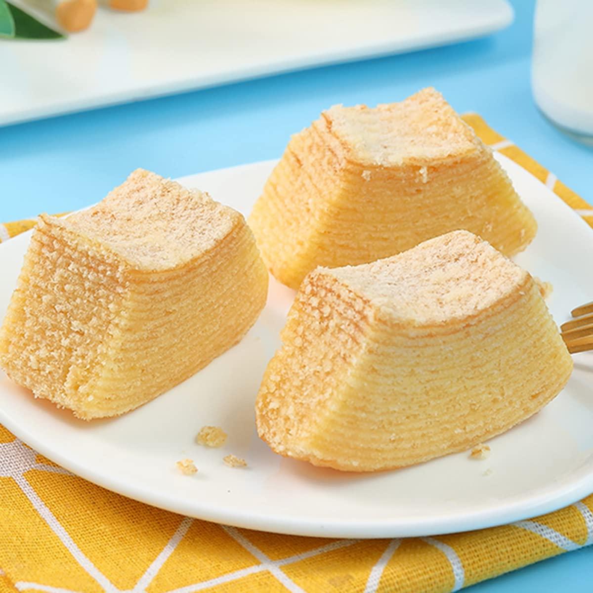 Marukin 2 Packs of Baum Baked Mini Cake - Japanese Germany baumkuchen Swiss sliced roll individual wrapped layer snacks cup cake dagashi cookies - Mighty Depot