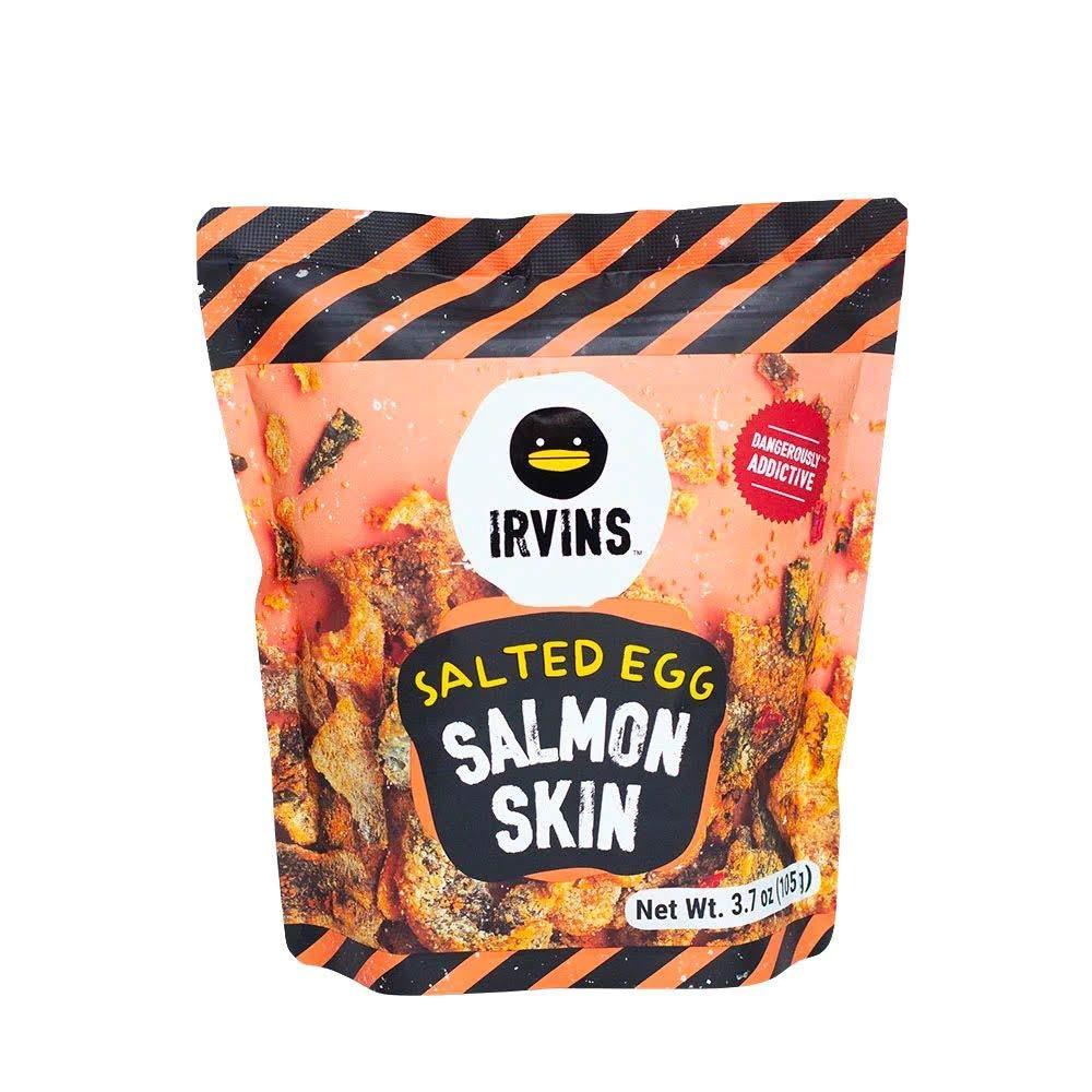 IRVINS Dangerously Addictive Salted Egg Chips Crisps Snacks (Salted Egg Salmon, 105g) - Mighty Depot