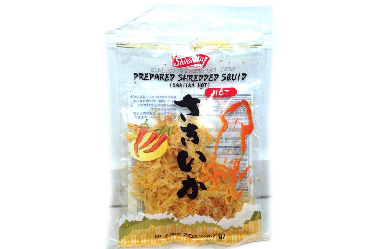 Saki Ika (Spicy Shredded Squid) - 2 oz (Pack of 7) - Mighty Depot