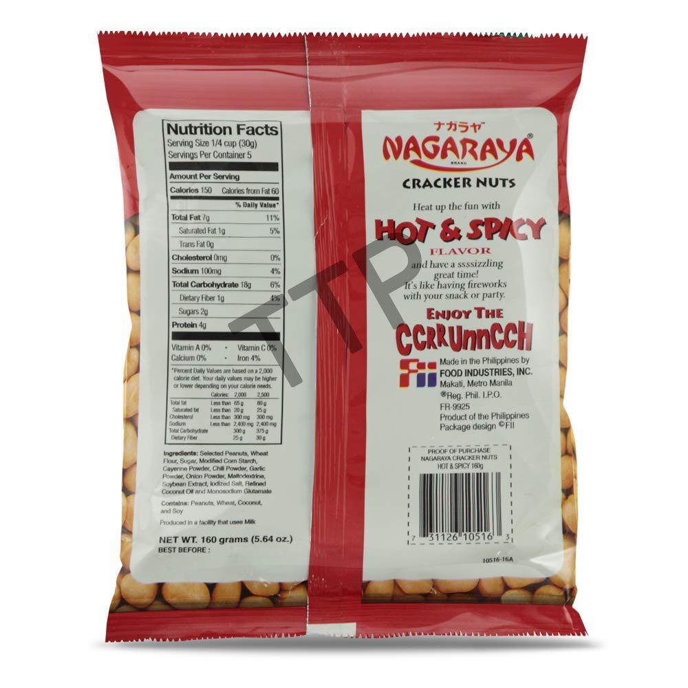 Nagaraya Hot & Spicy Cracker Nuts Pack of 5 (160g Per Pack) - Mighty Depot