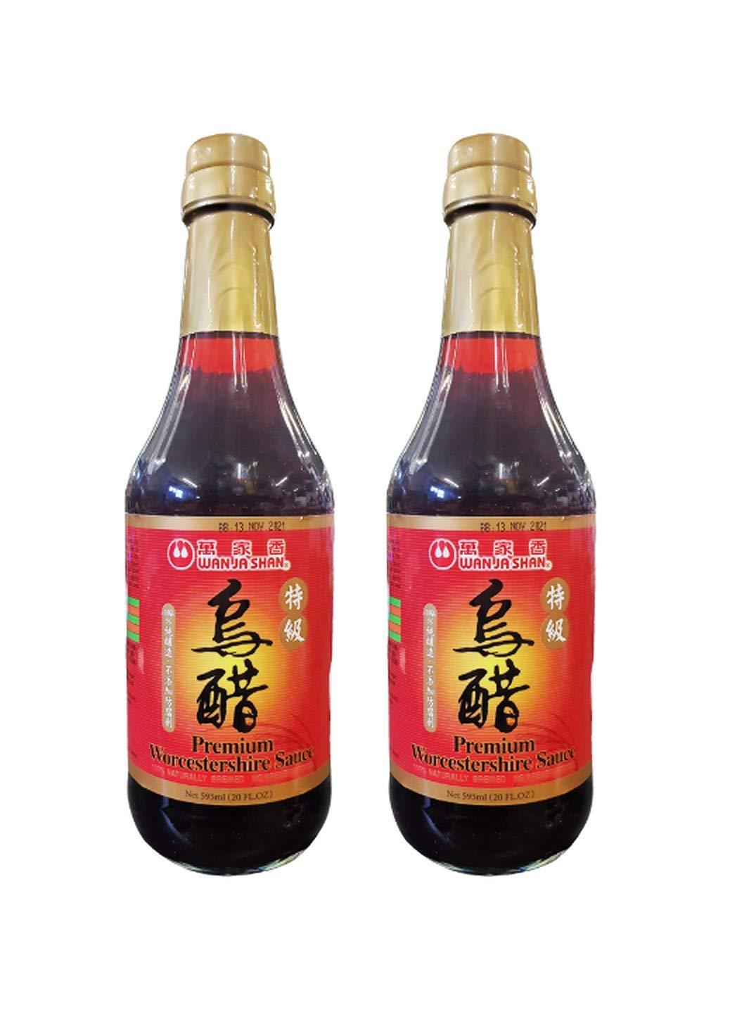 Wan Ja Shan Premium Worcestershire Sauce (2 Pack, Total of 40fl.oz) - Mighty Depot