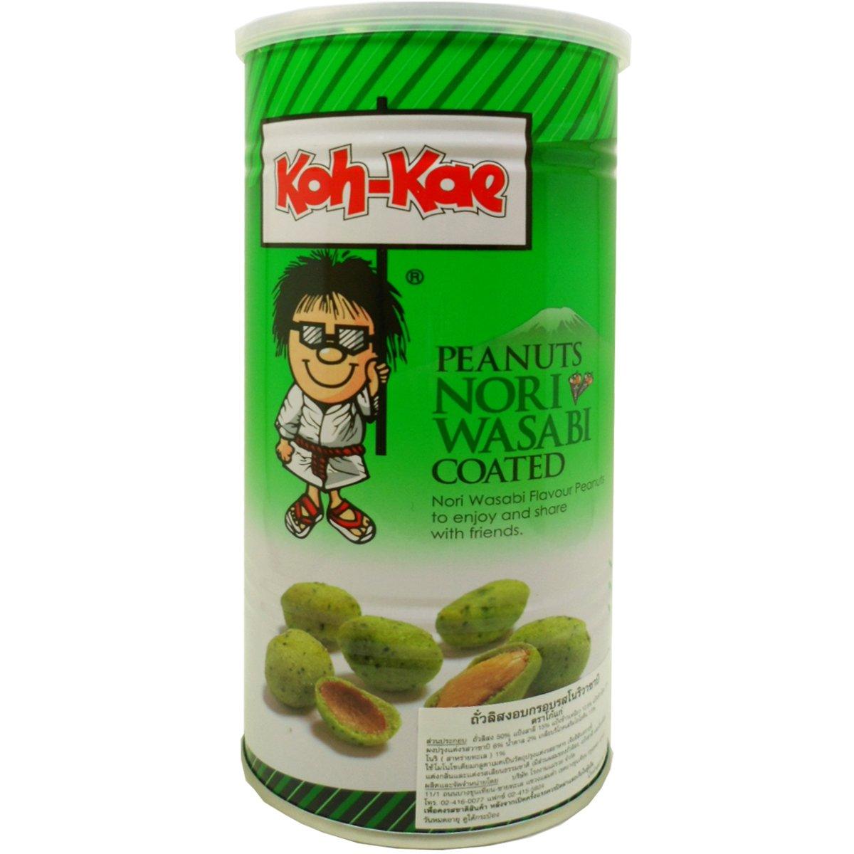 Koh-kae Snack Peanut Nori Wasabi Flavour Coated 230 G (8.11 Oz) X 3 Cans - Mighty Depot