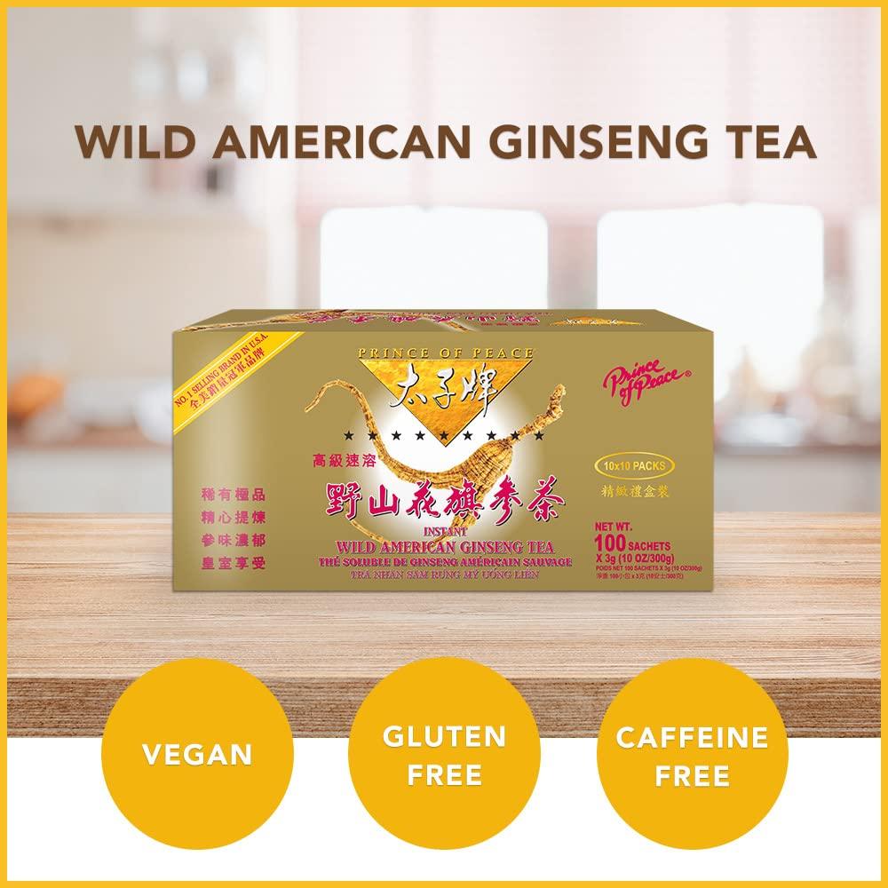 Prince Of Peace - Wild Top Grade American Ginseng Tea (1 box) - Mighty Depot