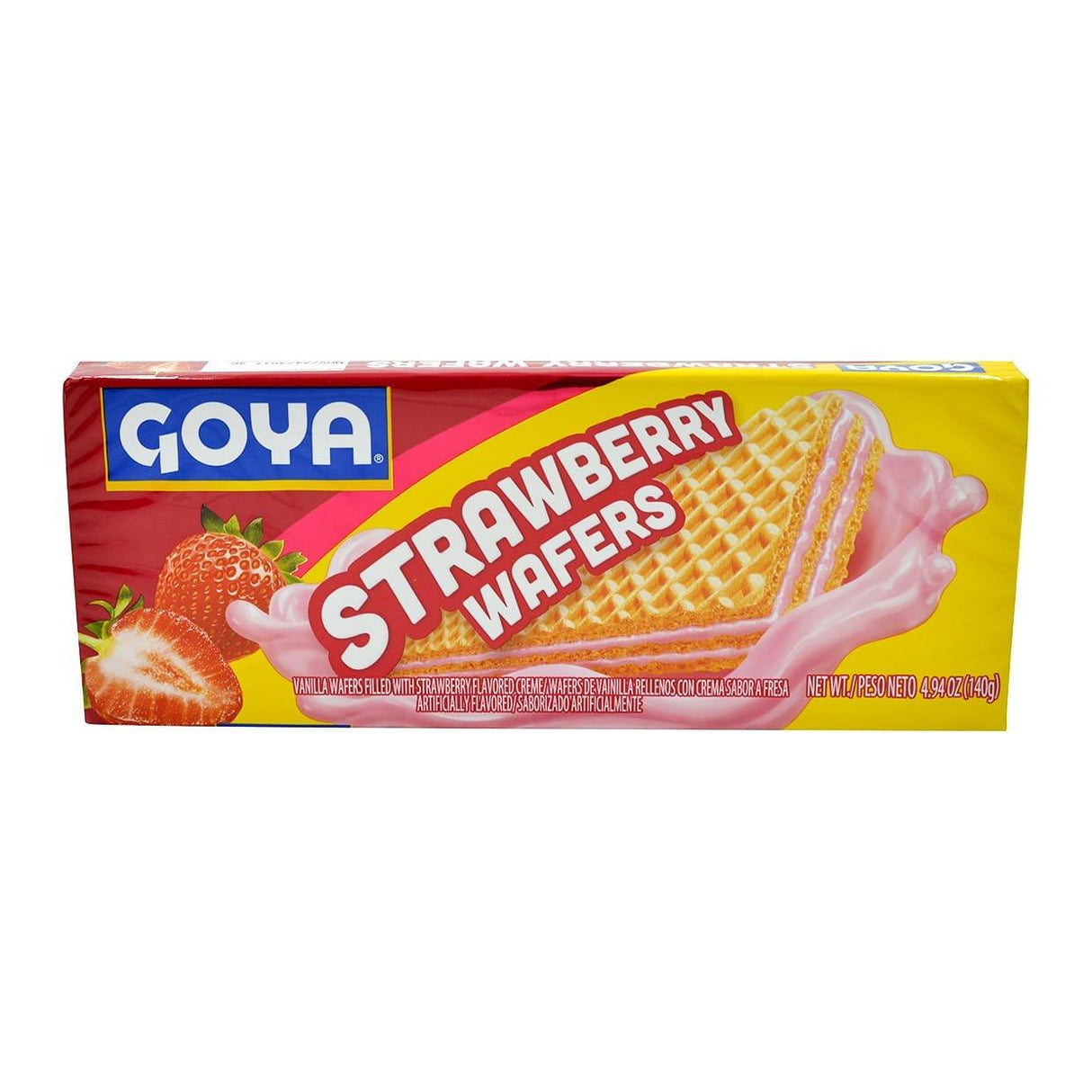 Goya Strawberry Wafer Cookies, 4.94 oz - Mighty Depot