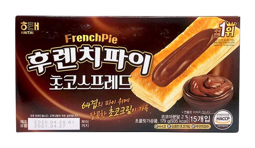 Haitai French Pie (Strawberry, apple, choco, and grape) Spread on Top of Cracker - Mighty Depot