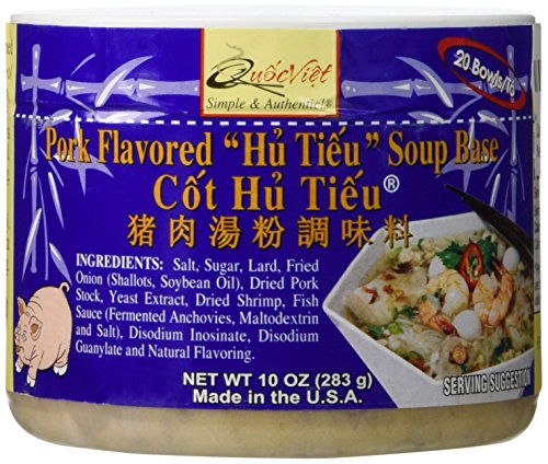 Quoc Viet Foods - Pork Flavored "Hu Tieu" Soup Base 10oz Cot Hu Tieu Brand - Mighty Depot