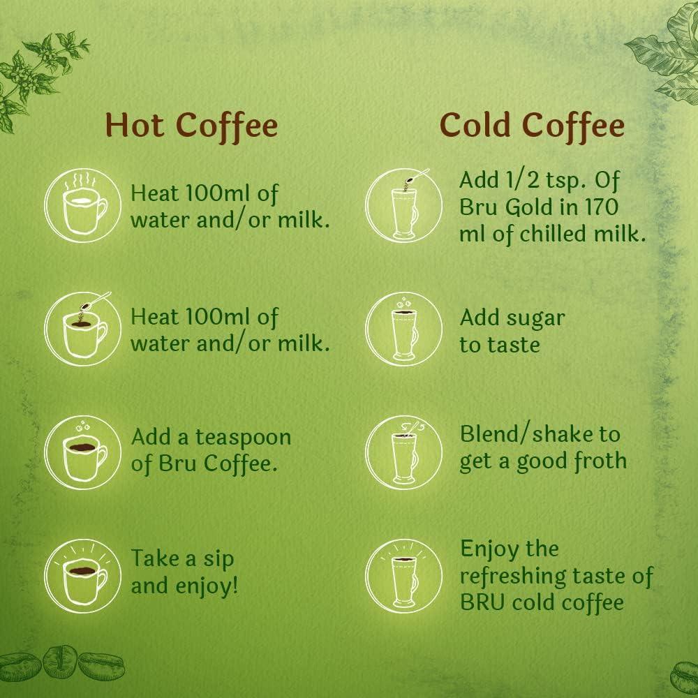 Bru Gold Instant Coffee, 100g - Mighty Depot