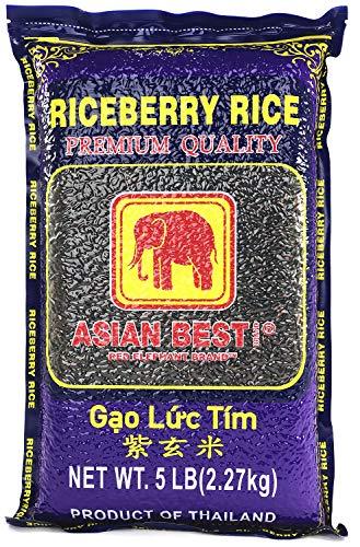 Asian Best Riceberry Rice, 5 Lb - Mighty Depot
