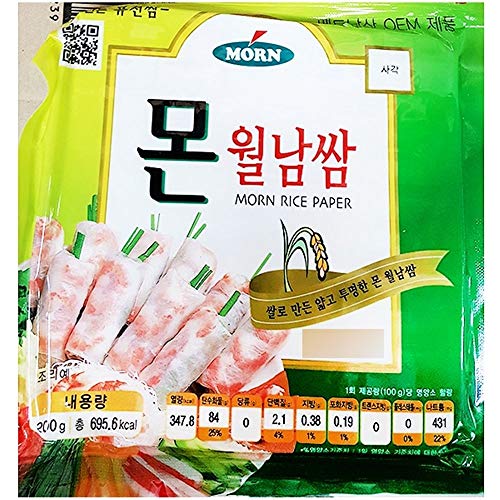 Morn Rice Paper 16cm 200g 월남쌈 라이스페이퍼 - Mighty Depot