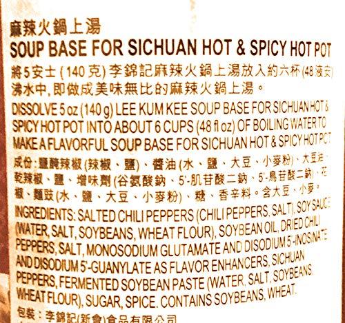 Lee Kum Kee Soup Base For Sichuan Hot Spicy Hot Pot 13 Oz麻辣火鍋上湯 - Mighty Depot