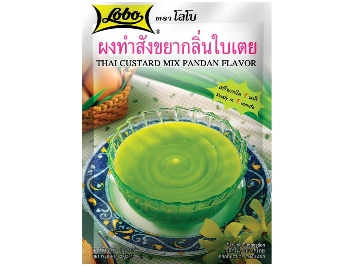 Lobo Thai Custard Mix Pandan Flavor 4.2 oz - Mighty Depot