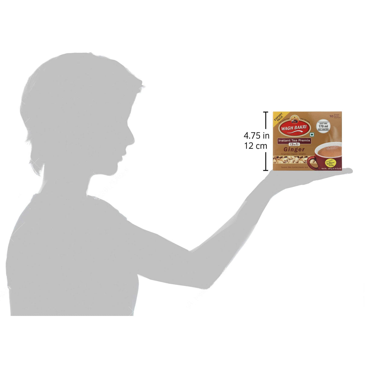 Wagh Bakri Ginger Tea 10ct - Mighty Depot