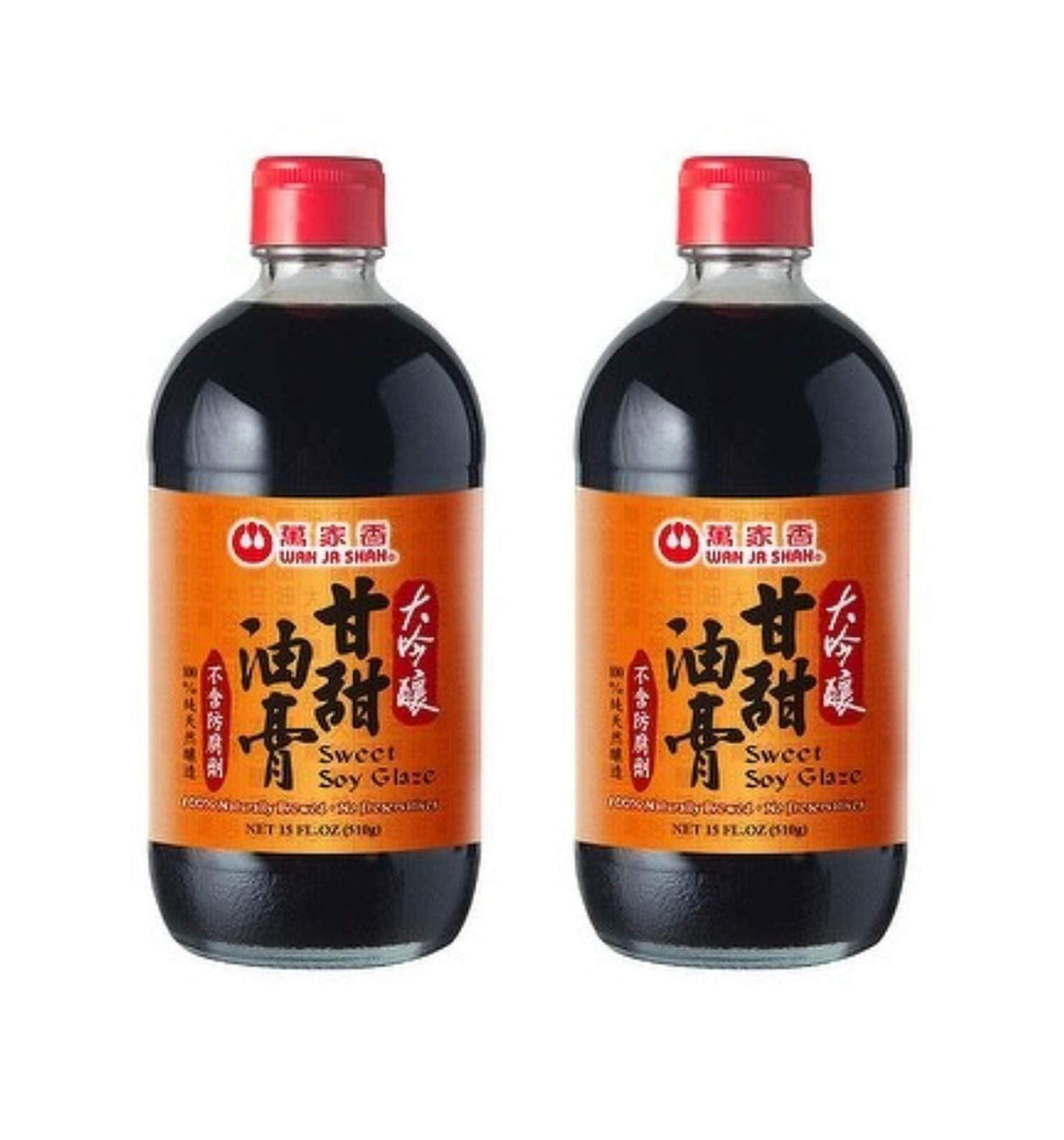Wan Ja Shan Sweet Soy Glaze (2 Pack, Total of 30fl.oz) - Mighty Depot