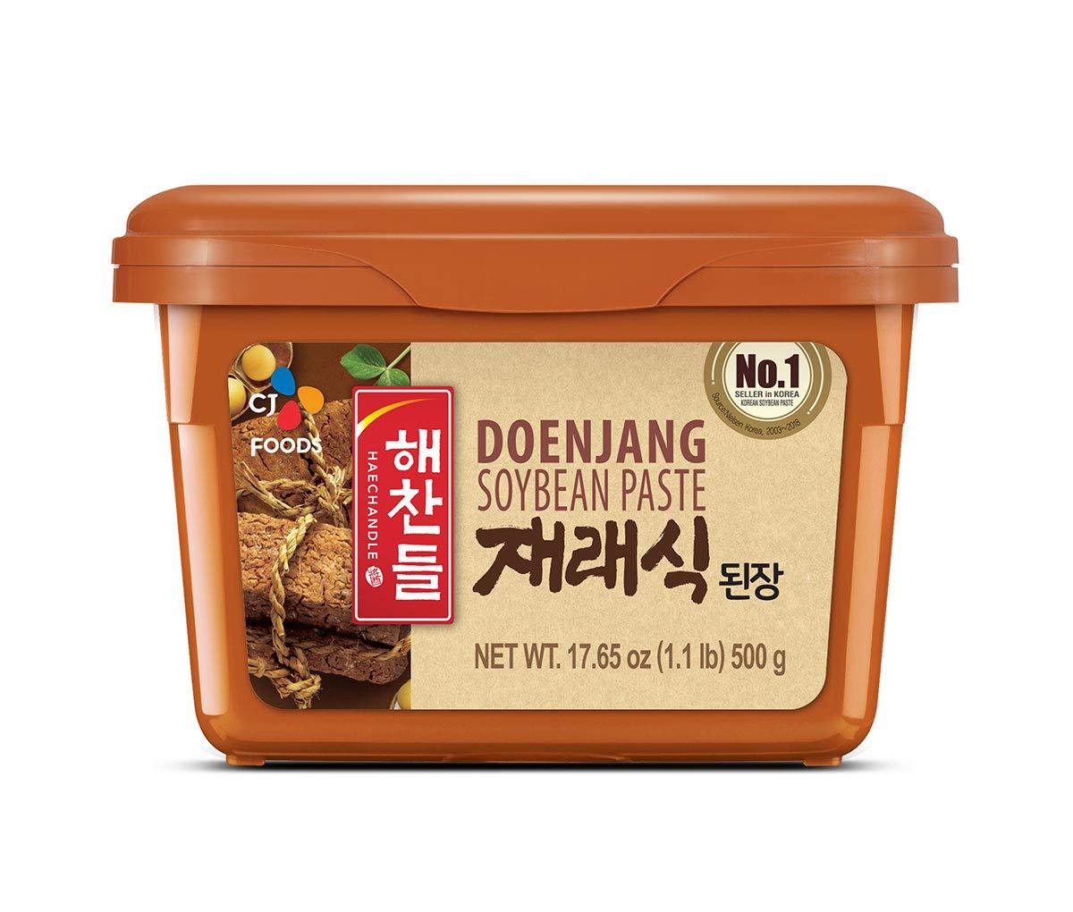 CJ Haechandle Soybean Paste, Korean Doenjang, 500g (1lb), - Mighty Depot
