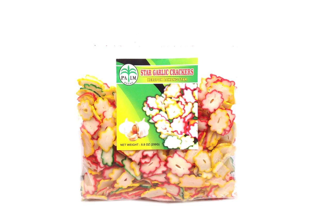 Palm Garlic Crackers, Star, 8.8 Ounce - Mighty Depot