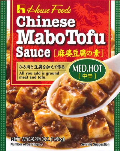 House Foods Chinese Mabo Tofu Sauce Medium Hot, 5.29 oz Pack of 10 - Mighty Depot