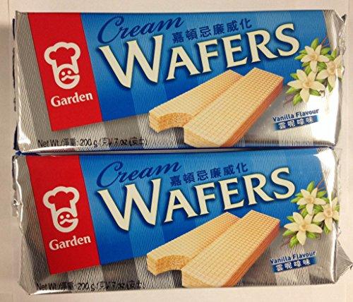 Garden Cream Wafers Vanilla Flavor - 7 Oz (Pack of 2) - Mighty Depot