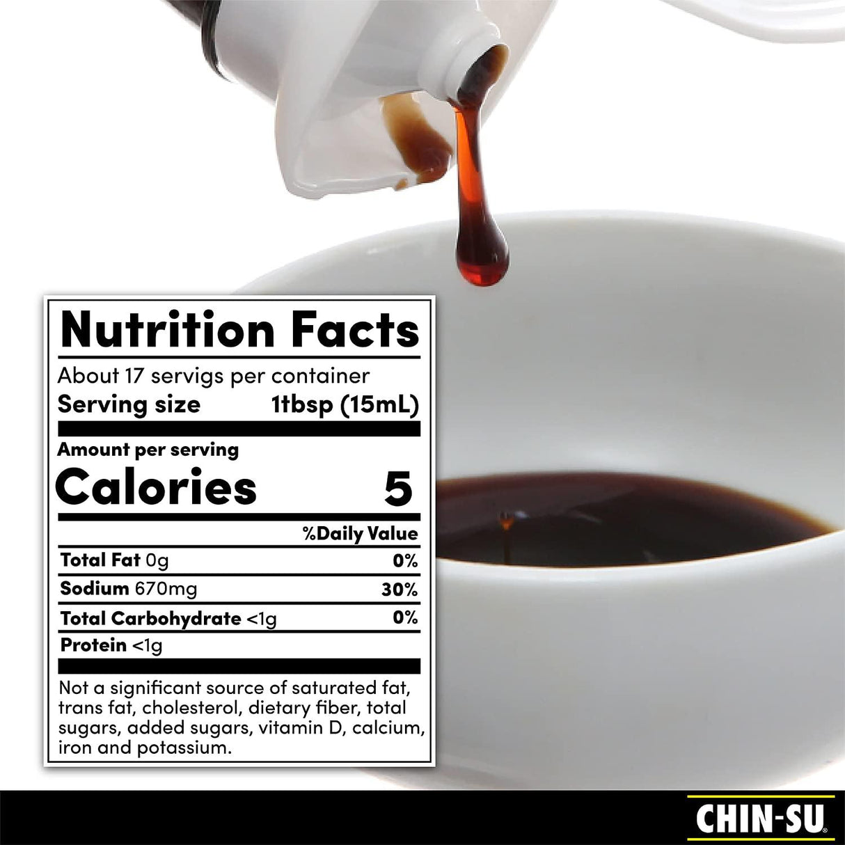 Chin-Su Premium Soy Sauce - 8.5 Fluid Ounce - Mighty Depot