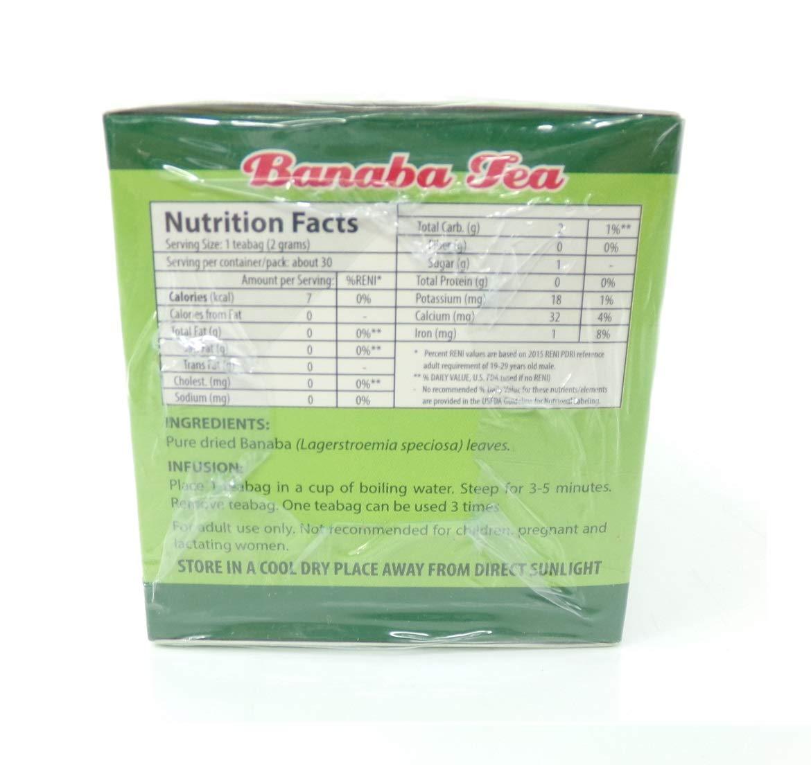 Carica Banaba Tea 30 count (2) - Mighty Depot