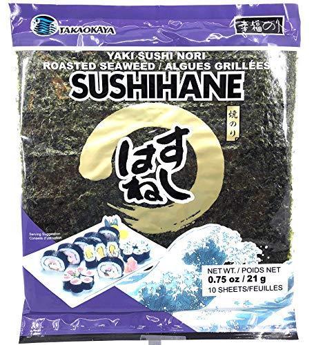 Japanese Sushihane Roasted Seaweed Nori - 10 sheets - Mighty Depot