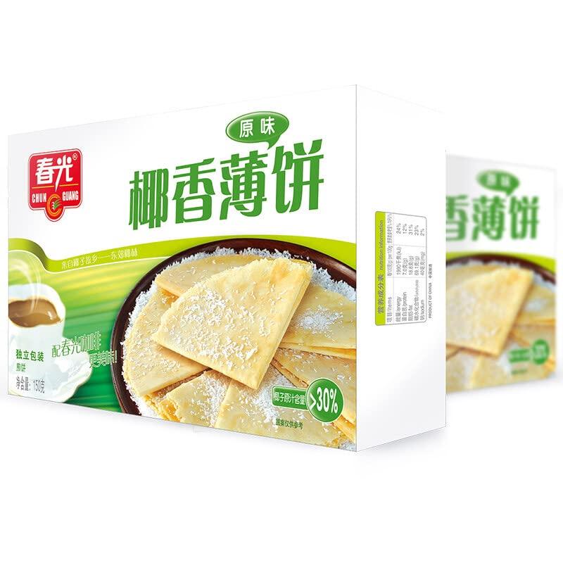 Coconut Pancake (pack of 1) 春光食品 海南特产 椰香薄饼 - Mighty Depot