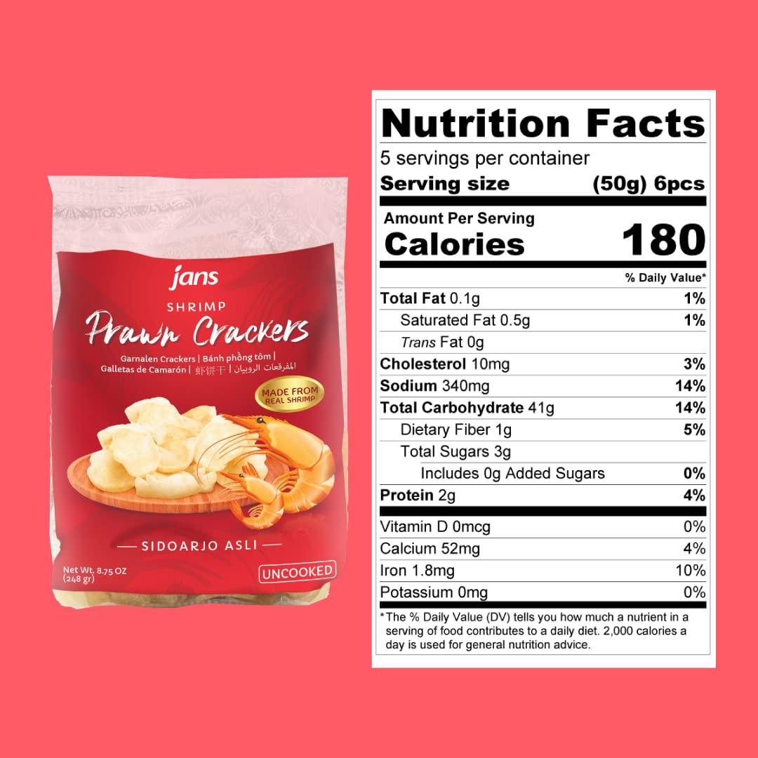 Jans Prawn Crackers, 7 Ounces, 1 Bag - Mighty Depot