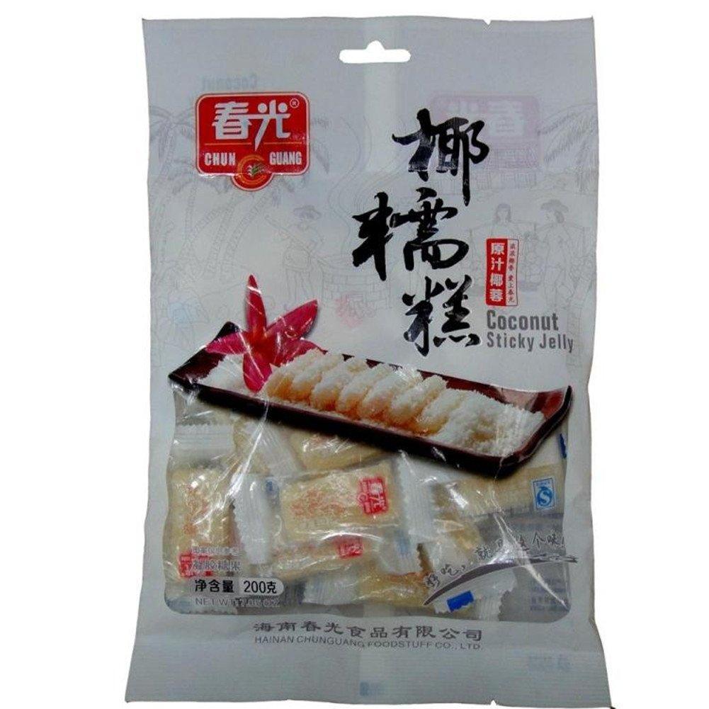 Chunguang Coconut Sticky Jelly, Coconut Paste, Coconut Soft Cookie, Candy, Sweets, Snack, Food - Mighty Depot
