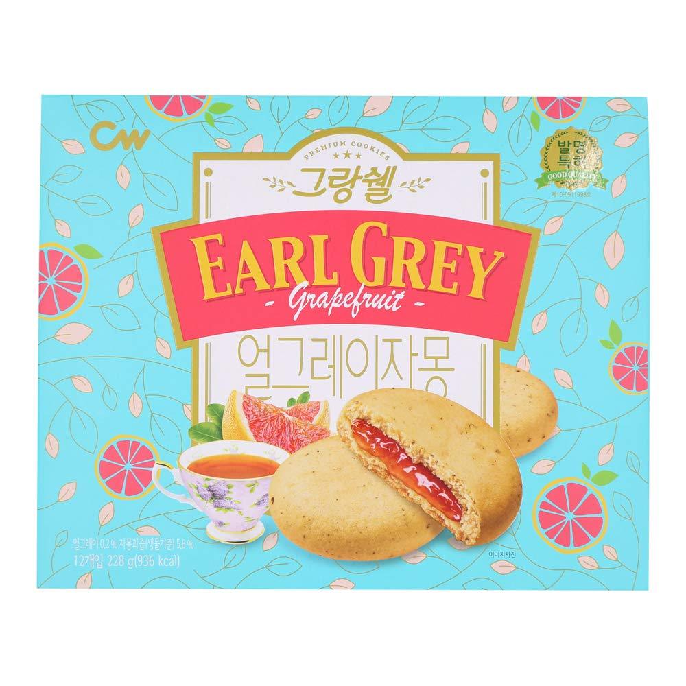 Cheongwoo, Grand-Shell Cookie Earl Grey Grapefruit, 9.38oz - Mighty Depot