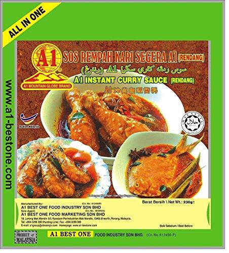 A1 Best One Instant Curry Sauce (Rendang/Added Spice Flavor) - Mighty Depot
