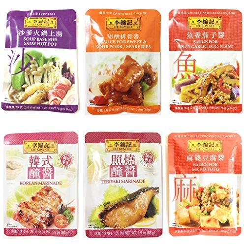 Lee Kum Kee Variety 6 Pack Sauces - Mighty Depot