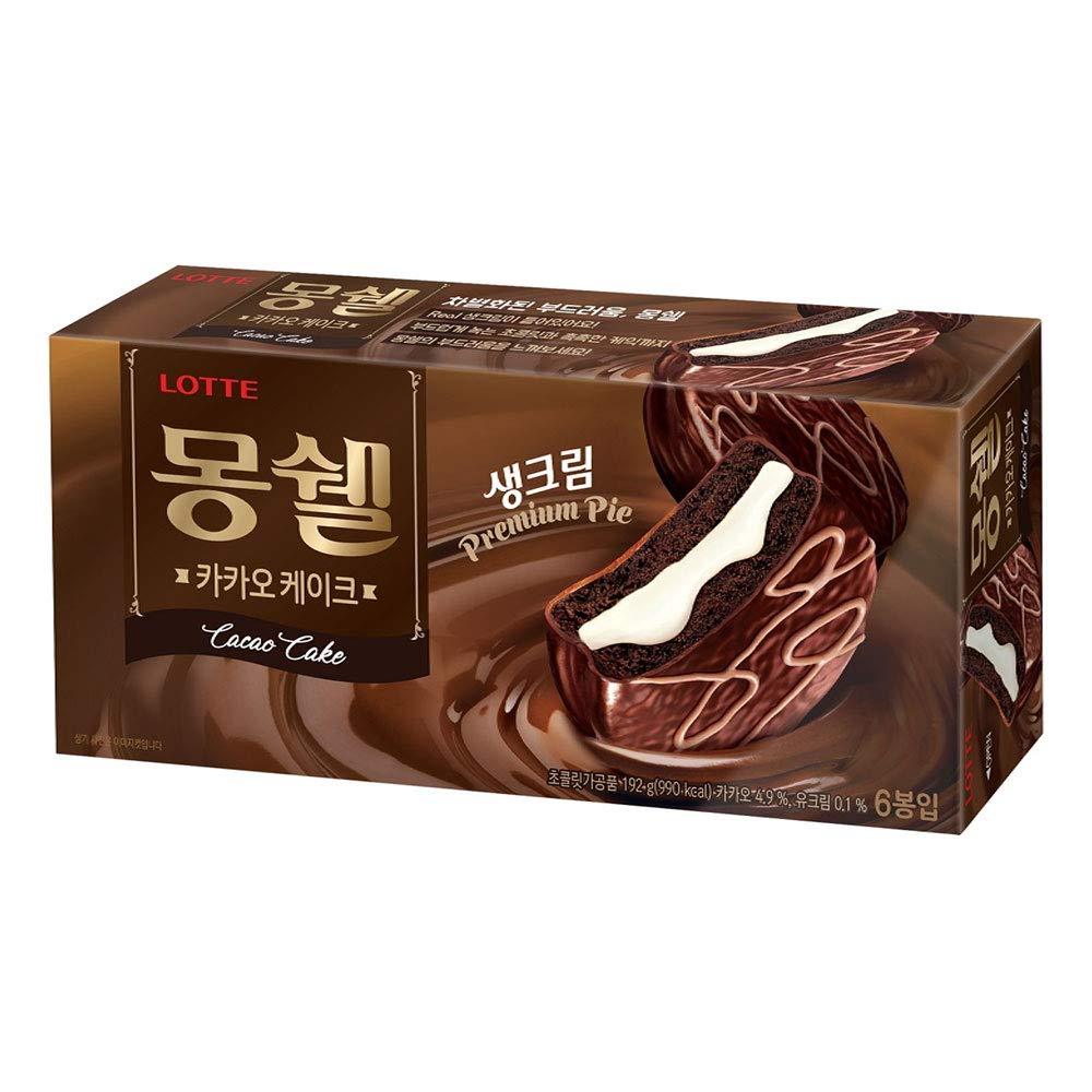 LOTTE MON CHER CACAO PIE 6 PACKS 192G - Mighty Depot