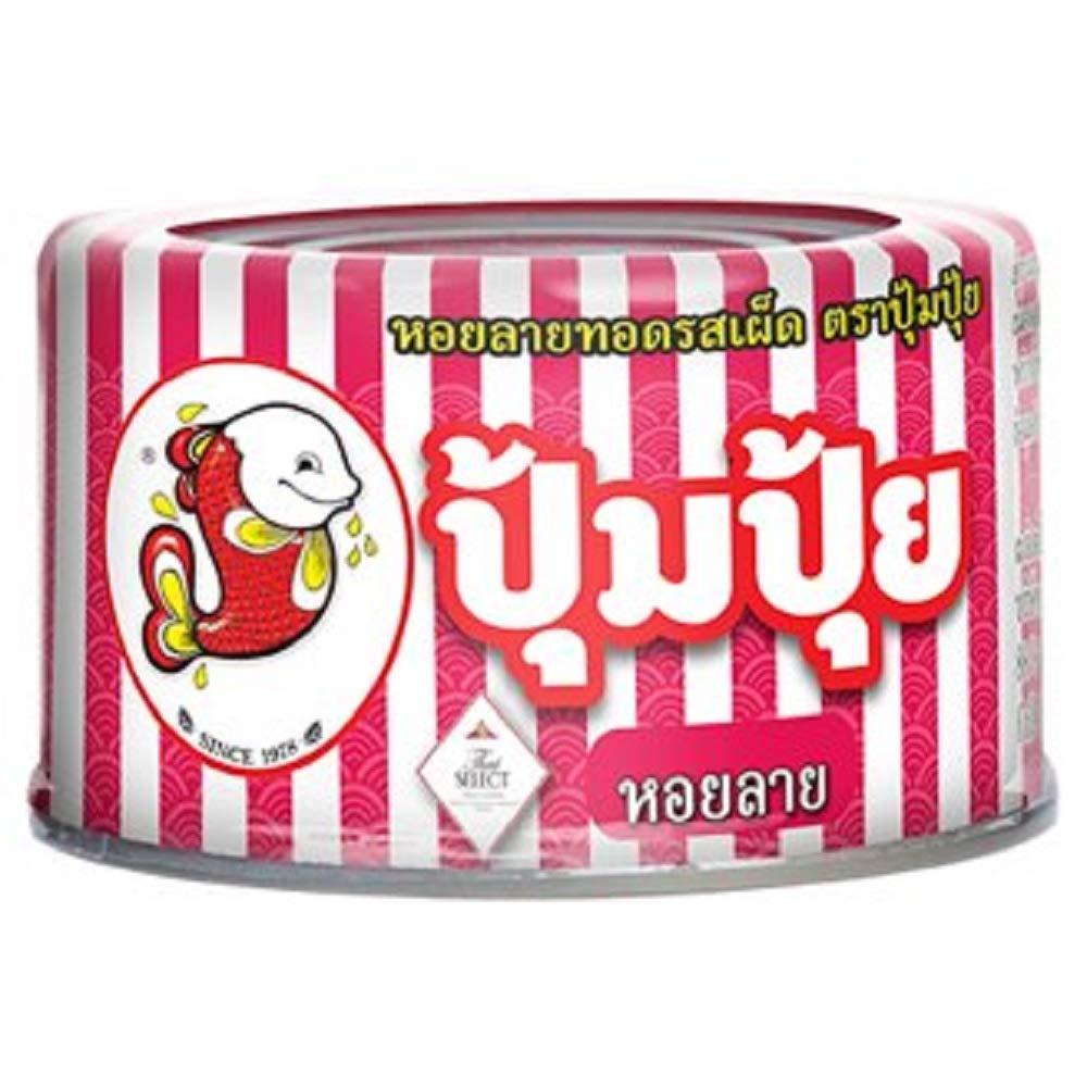 PoomPuy, Spicy fried clams, net weight 40g X 4 Packs - Mighty Depot