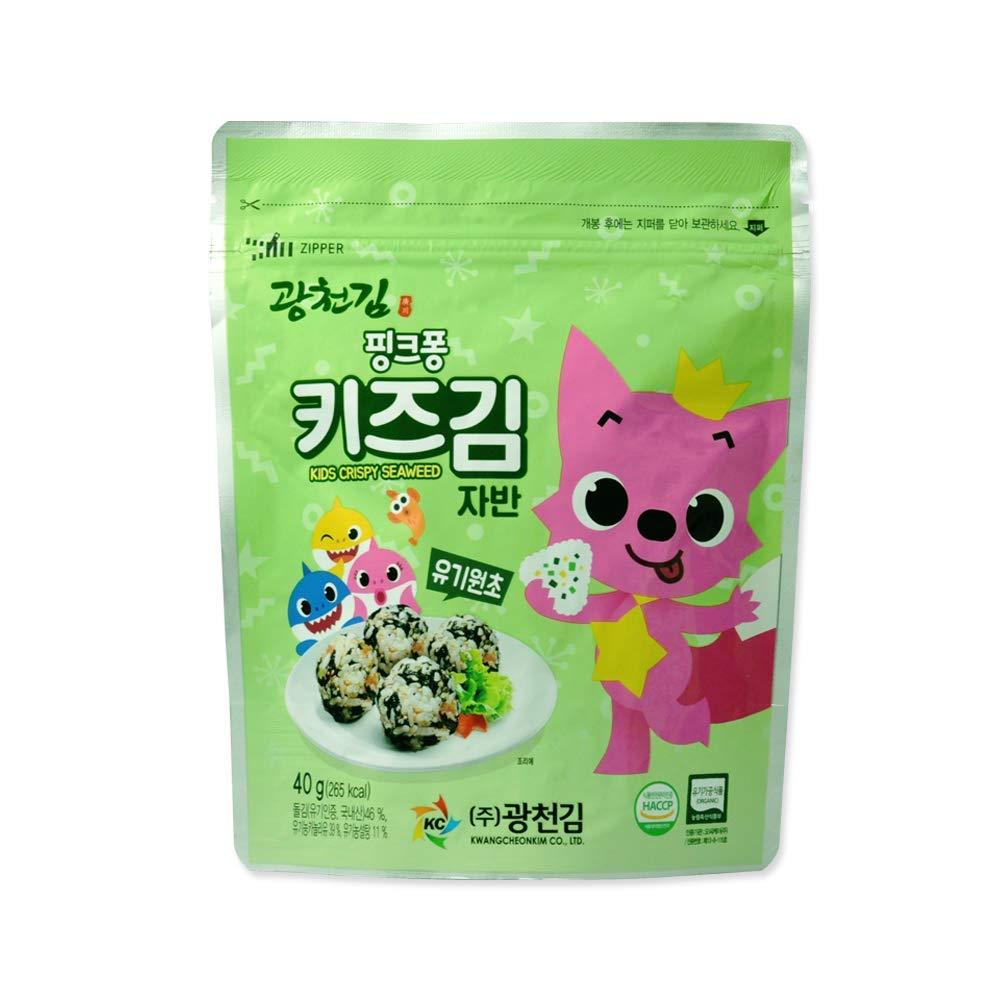 Pinkfong Kids Organic Crispy Seaweed 1 Box, 10 individual pack - Mighty Depot