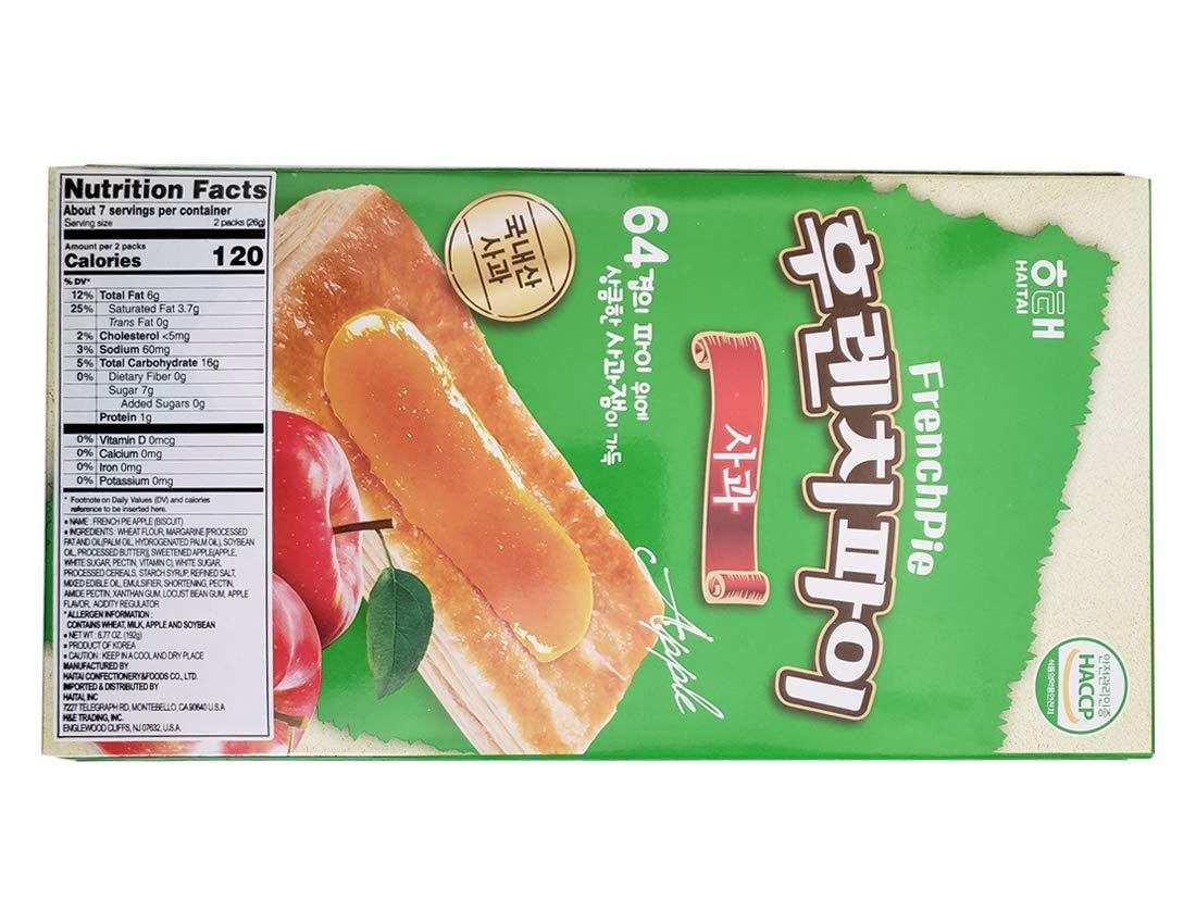 Haitai French Pie (Strawberry, apple, choco, and grape) Spread on Top of Cracker - Mighty Depot