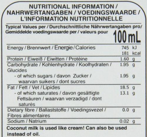 100% Coconut Milk - 33.8 oz packages (1-pack) - Mighty Depot