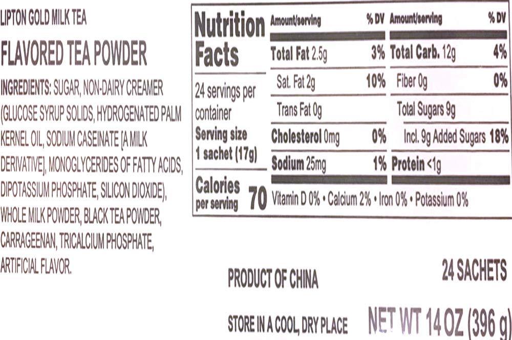 Lipton Hong Kong Style Gold Instant 3 in 1 Milk Tea Rich and Smooth - Mighty Depot