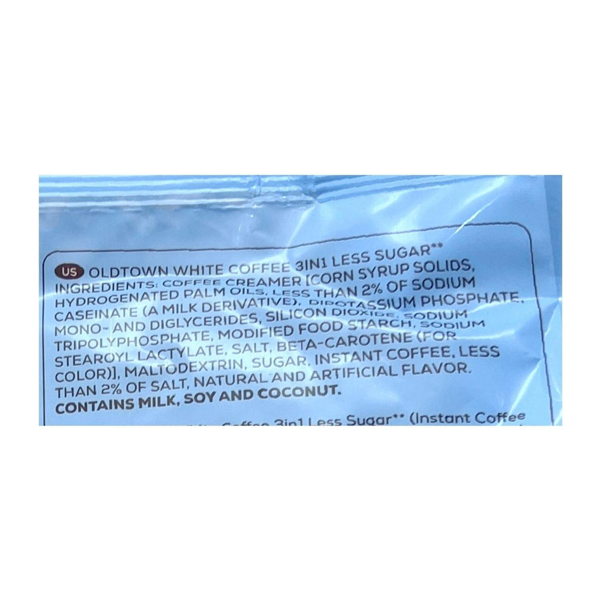 old town instant premix white coffee less sugar 525G 15 STICKS(pack of 2) - Mighty Depot