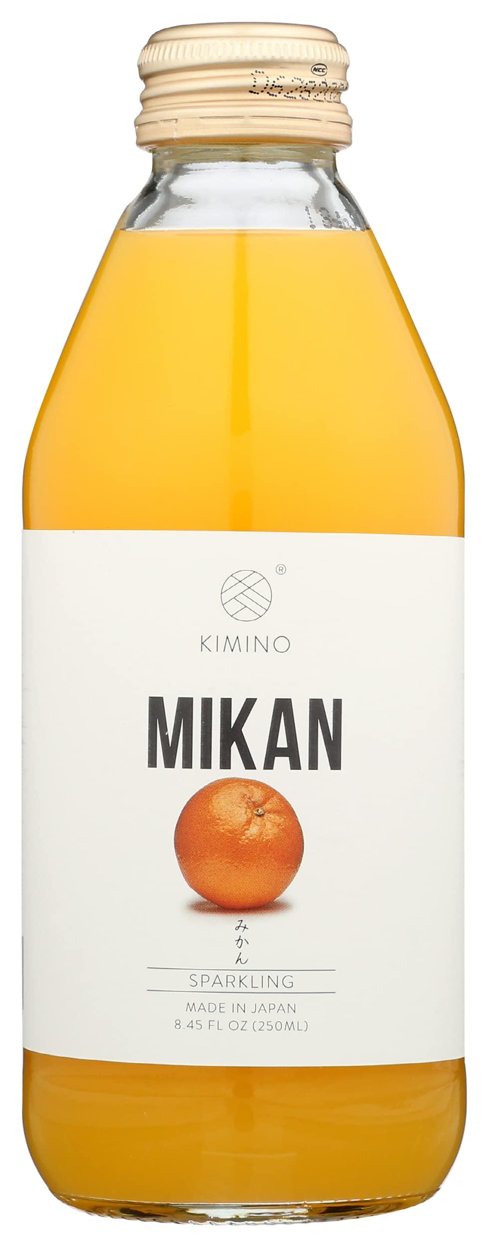 KIMINO DRINKS Sparkling Mikan Juice, 8.45 Fl Oz - Mighty Depot