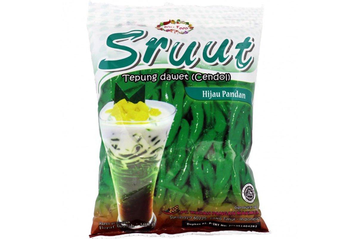 Sruut Tepung Dawet - Cendol (Pandan Mung Bean Flour Mix) - 3.53oz (Pack of 3) - Mighty Depot