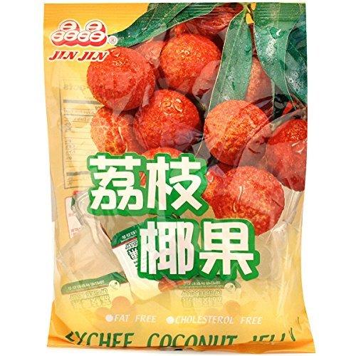 Jin Jin Lychee Coconut Jelly 400 gms (2 bags) - Mighty Depot